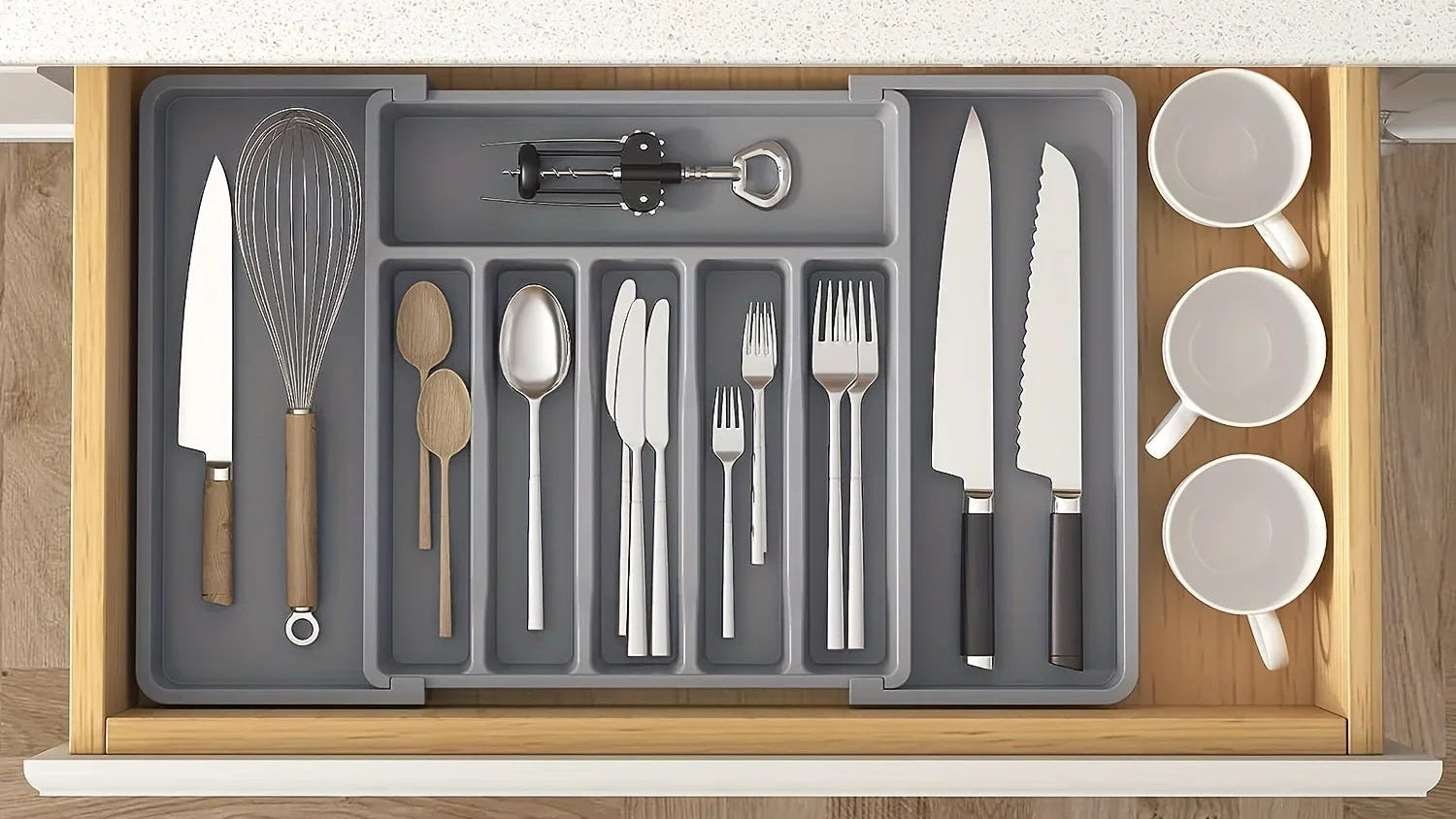 NeatNest Adjustable Drawer Organizer